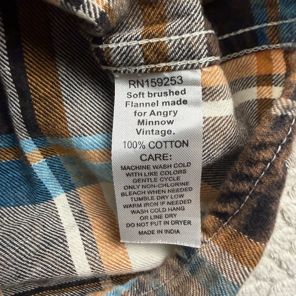 Angry Minnow Clothing Adult XXXL flannel NWT Long Sleeve Up North Cabin - Picture 11 of 14
